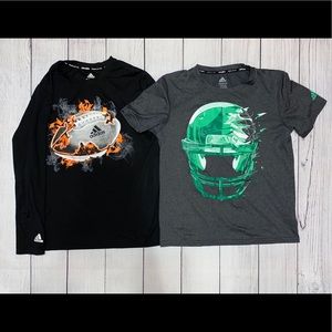 Adidas 2 Football Shirts Tees Long Short Sleeve M